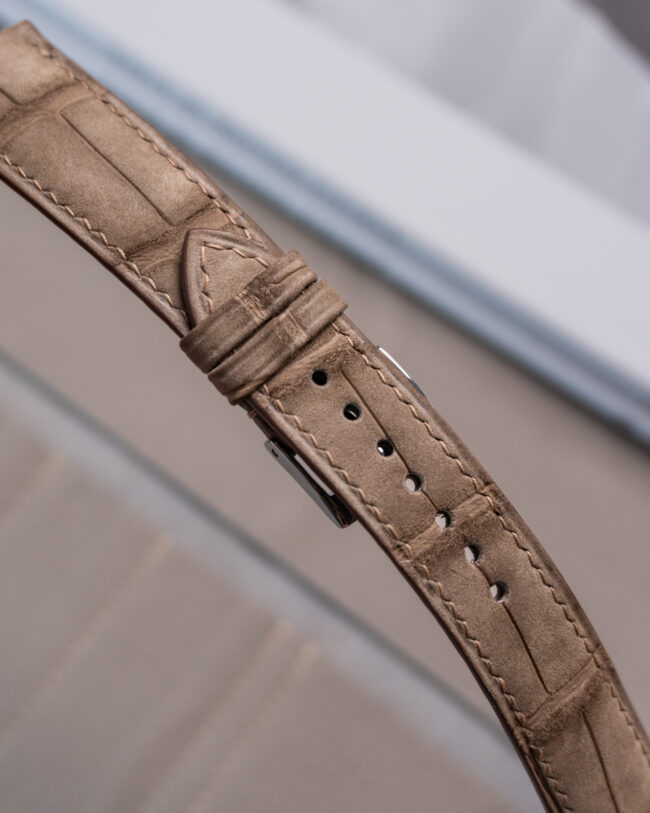 Nubuck Alligator Strap (ALLIGATOR FLANK LINING)3