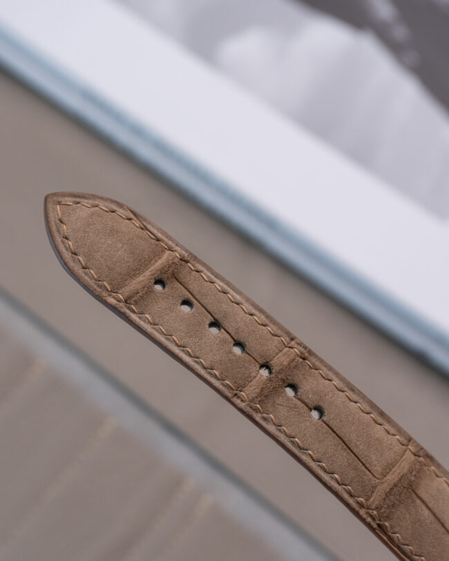 Nubuck Alligator Strap (ALLIGATOR FLANK LINING)5
