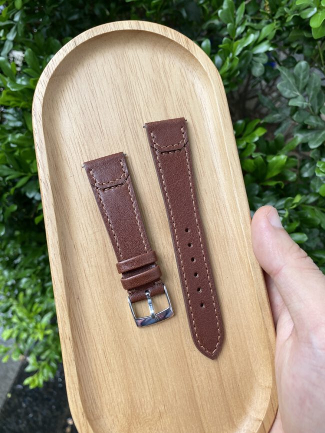 Dark Brown Vachetta Strap For JLC Reverso