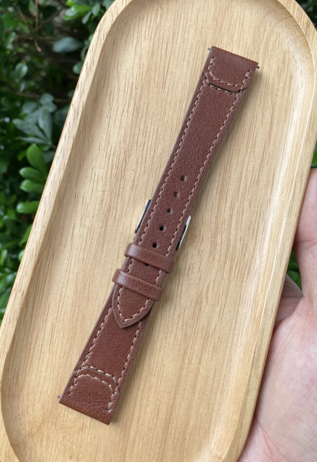 Dark Brown Vachetta Strap For JLC Reverso1