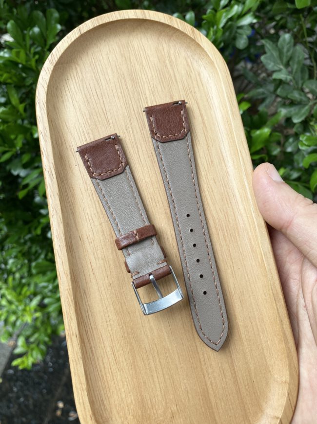 Dark Brown Vachetta Strap For JLC Reverso2