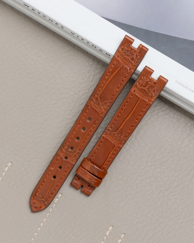 Golden Alligator Strap for Must de Cartier