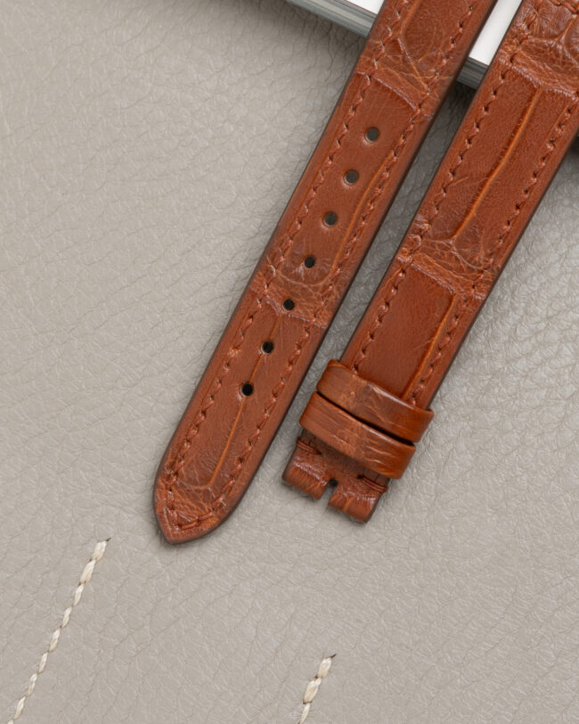 Golden Alligator Strap for Must de Cartier1