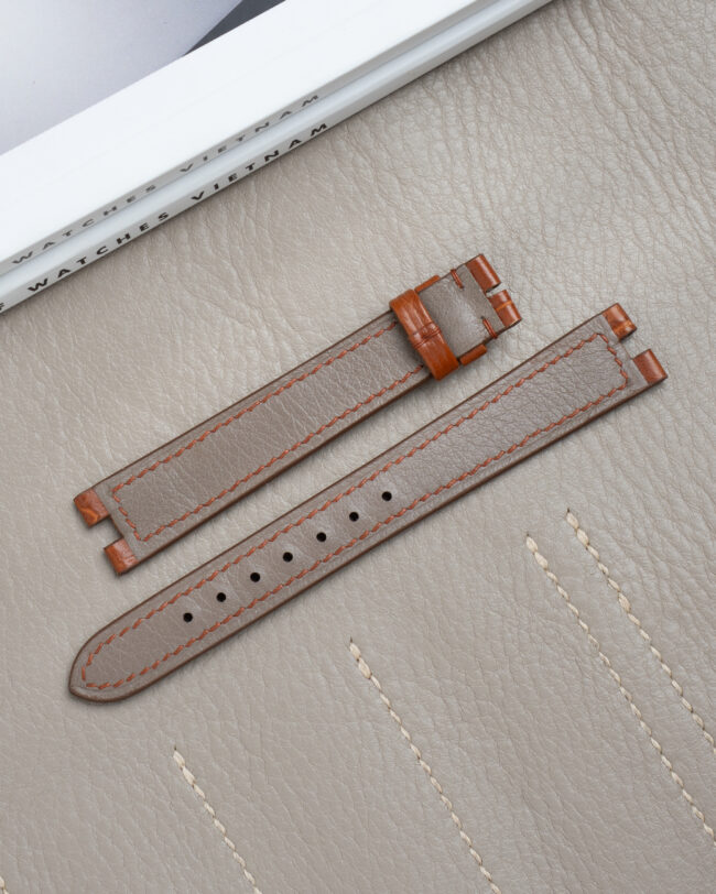 Golden Alligator Strap for Must de Cartier3