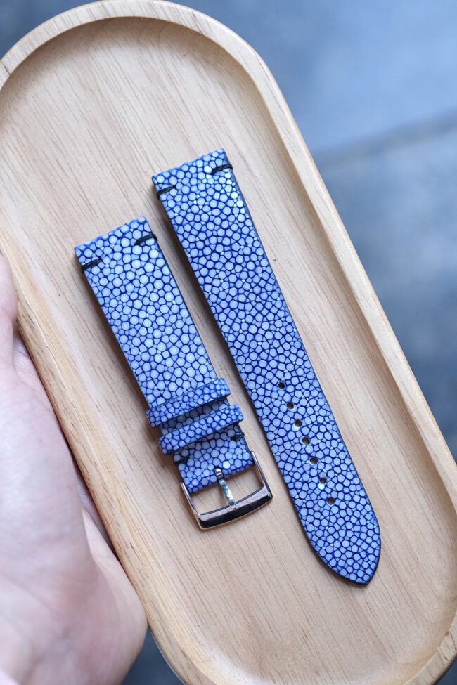 Blue Stingray Leather Watch Strap