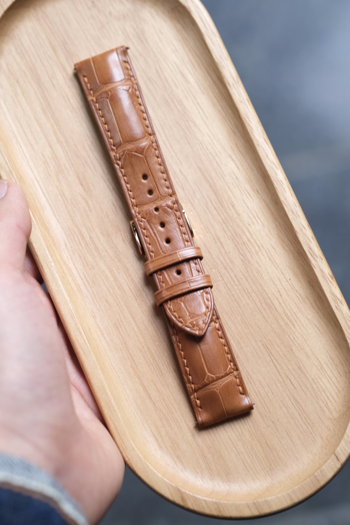 Camel Alligator Signature Strap 8 Camel Alligator Signature Strap1