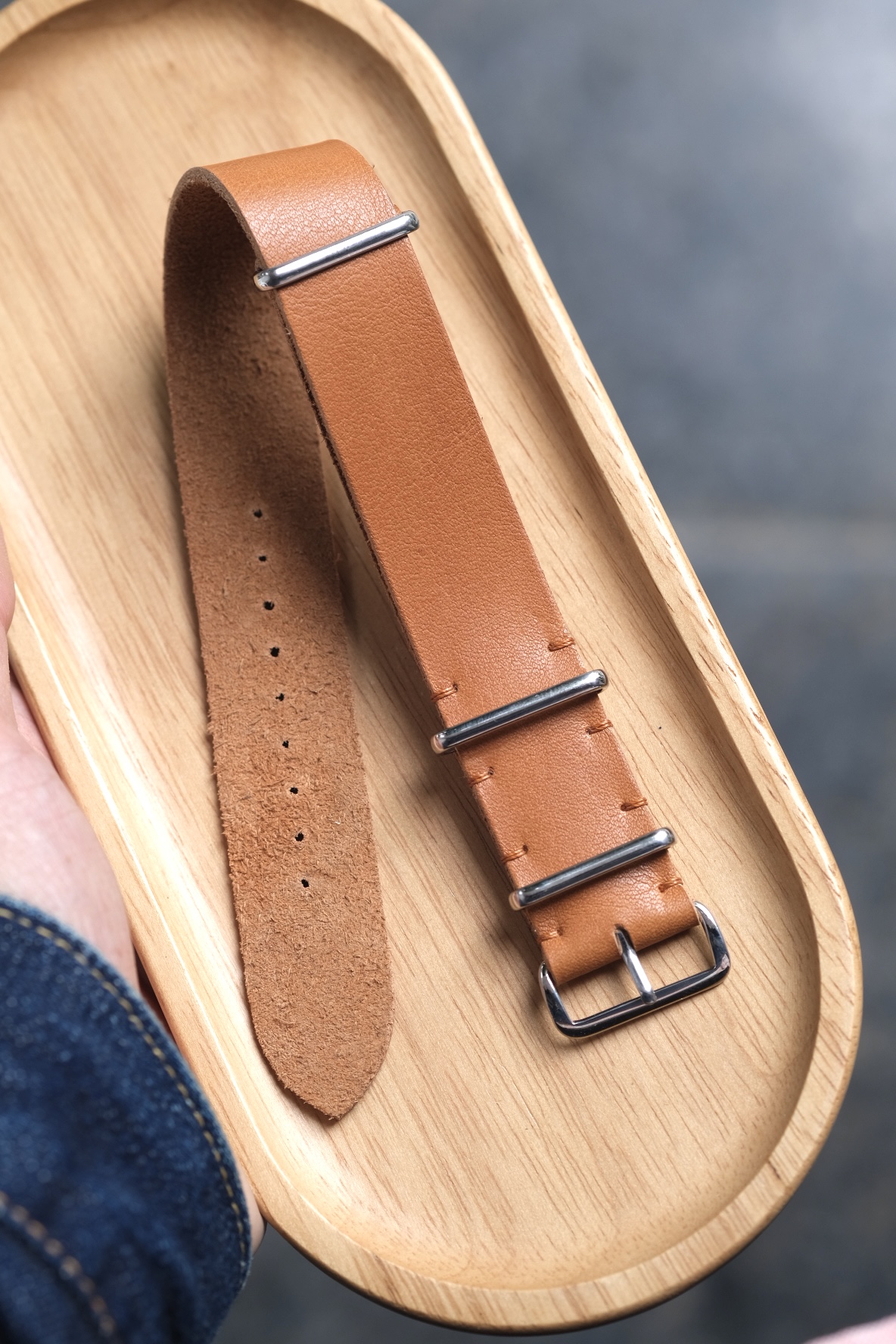 NATO Brown Vachetta Leather Strap 7 NATO Brown Vachetta Leather Strap