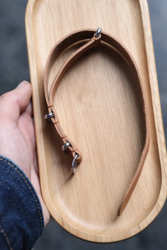 NATO Brown Vachetta Leather Strap 2 NATO Brown Vachetta Leather Strap3