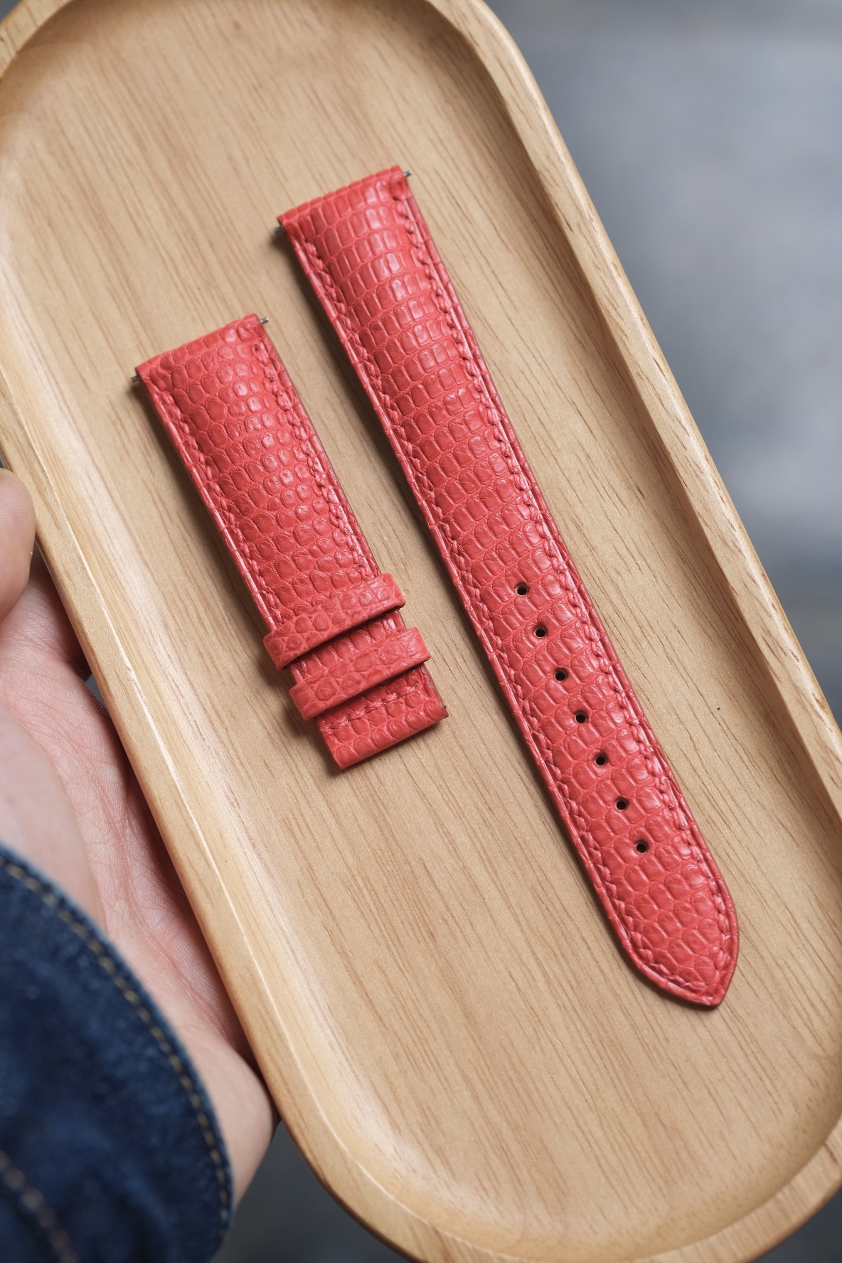 Orange Lizard Strap (Grand Seiko) 7 Orange Lizard Strap (Grand Seiko)