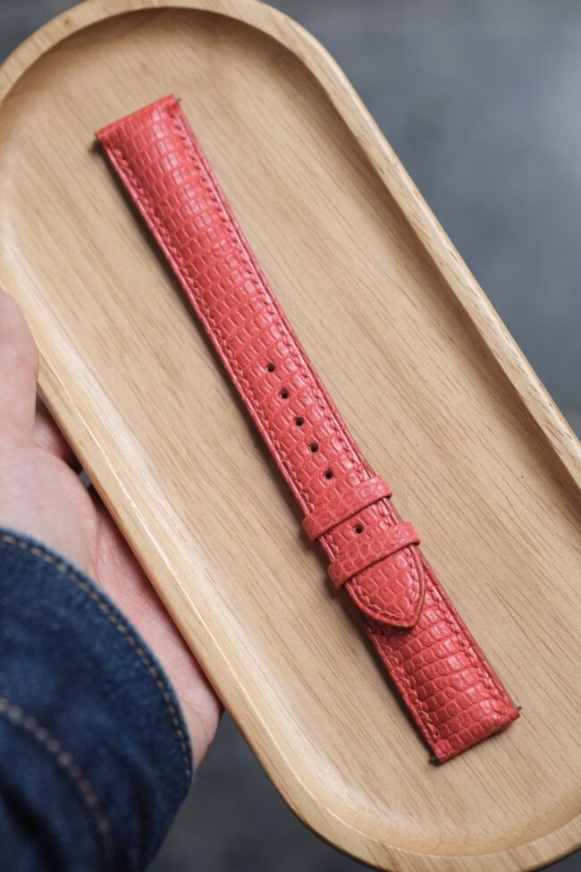 Orange Lizard Strap (Grand Seiko)1212
