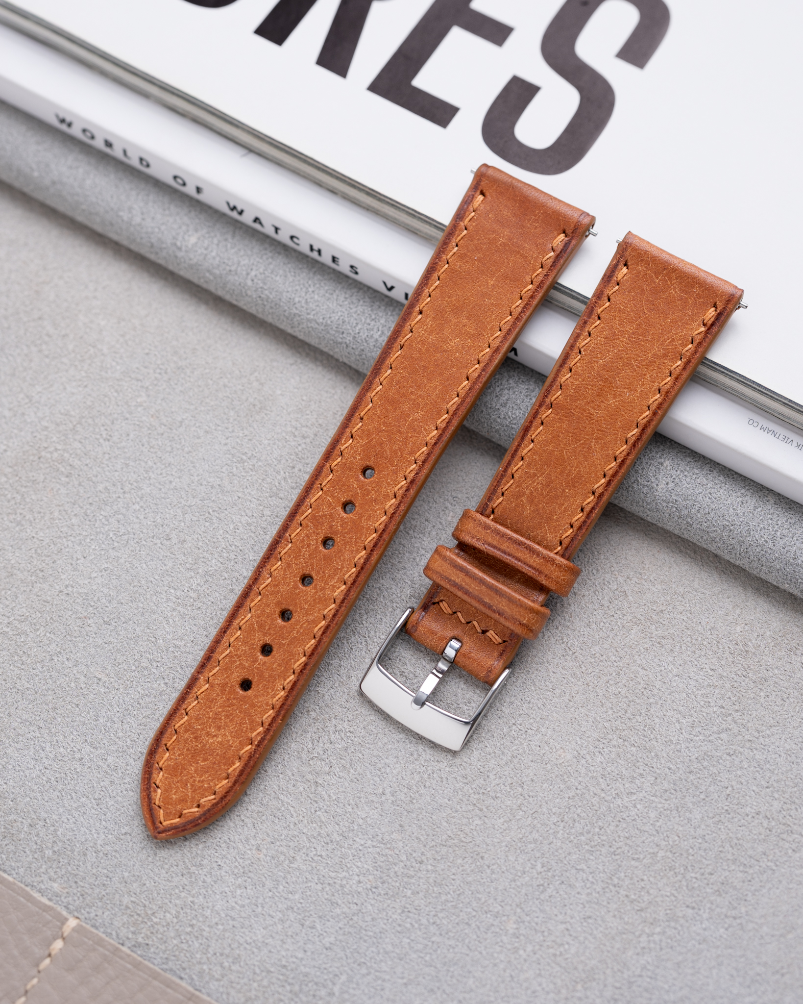Cognac Pueblo Slim Strap 10 Cognac Pueblo Slim Strap