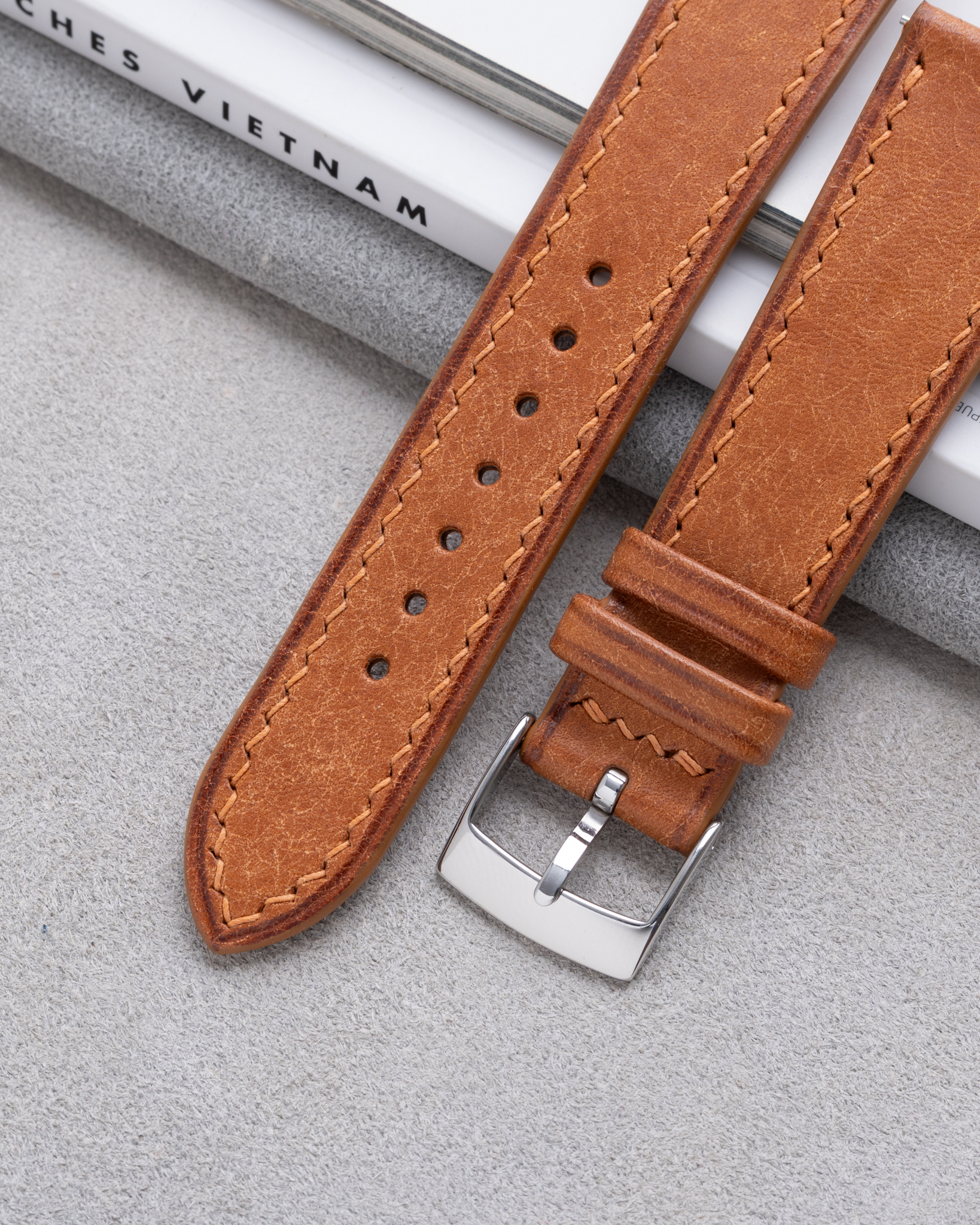 Cognac Pueblo Slim Strap 11 Cognac Pueblo Slim Strap1