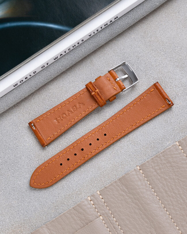 Cognac Pueblo Slim Strap 4 Cognac Pueblo Slim Strap5