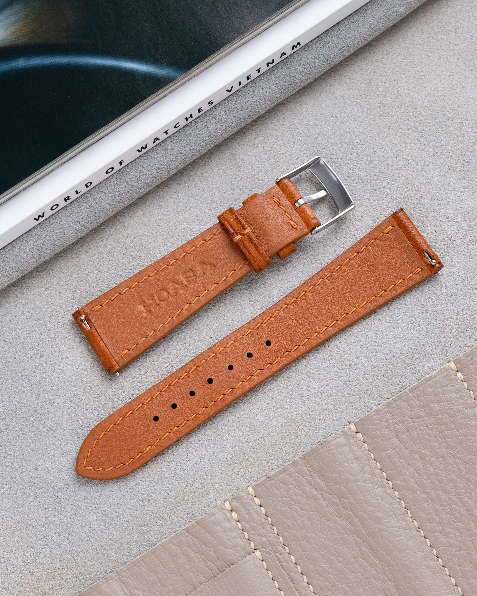 Cognac Pueblo Slim Strap 13 Cognac Pueblo Slim Strap5