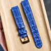 Glossy Alligator Leather Fixed Bars Strap 4 Glossy Alligator Leather Fixed Bars Strap