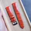 Glossy Orange Alligator Signature Strap