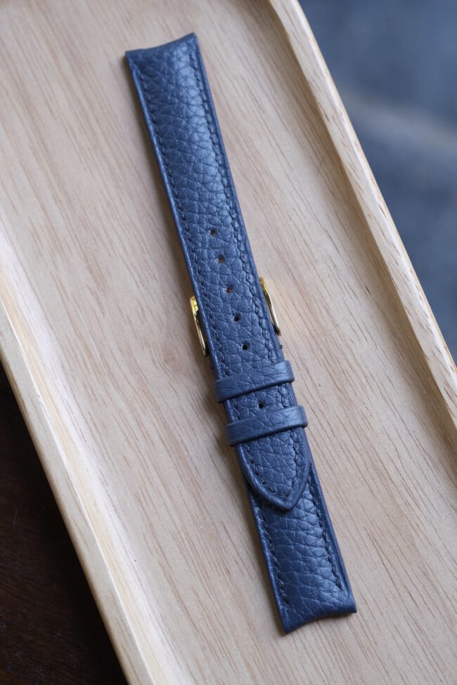 Navy Togo Leather Signature (Curved)3