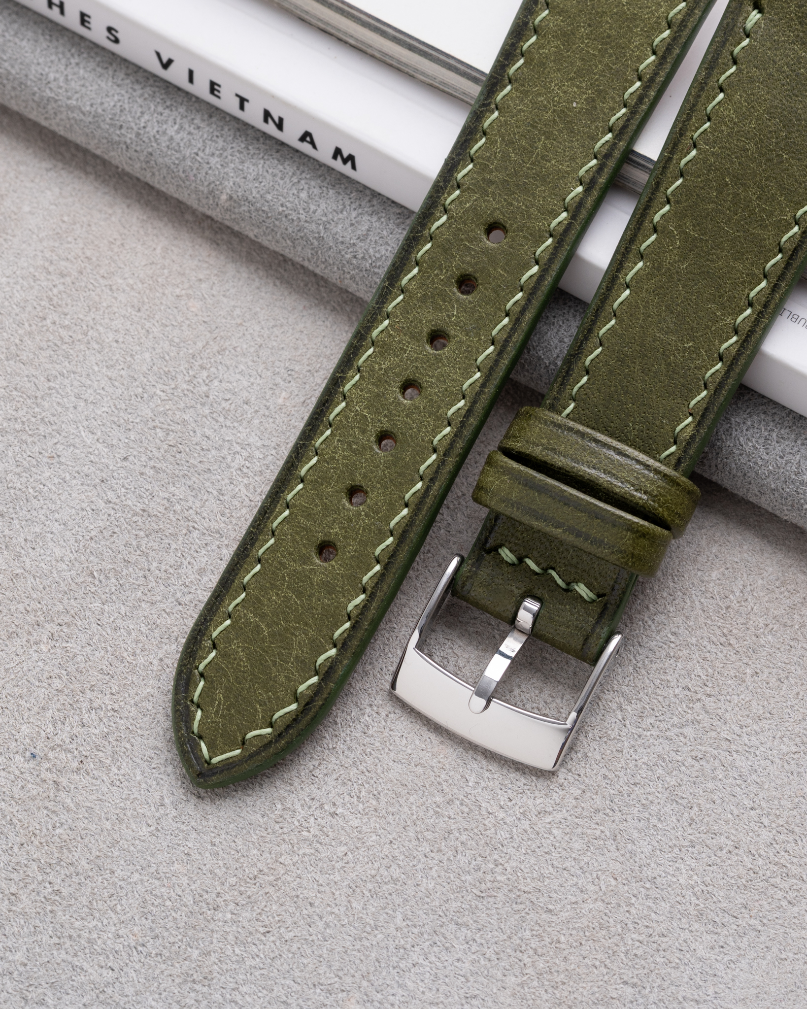 Olive Green Pueblo Slim Strap 9 Olive Green Pueblo Slim Strap1