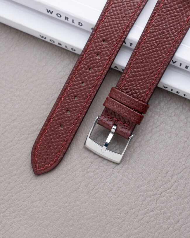 Burgundy Epsom Slim Strap2121