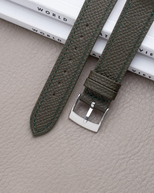 Moss Green Epsom Slim Strap1