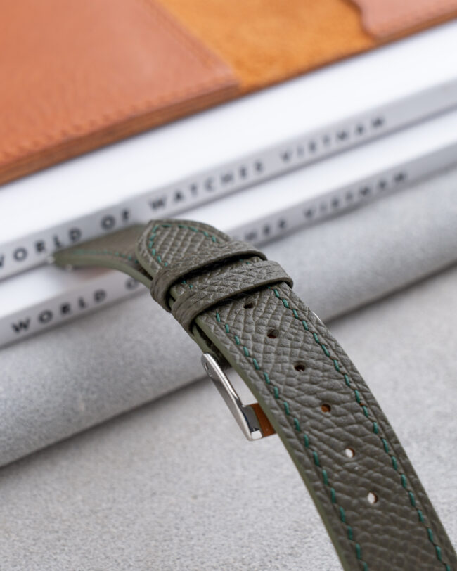 Moss Green Epsom Slim Strap 2 Moss Green Epsom Slim Strap2