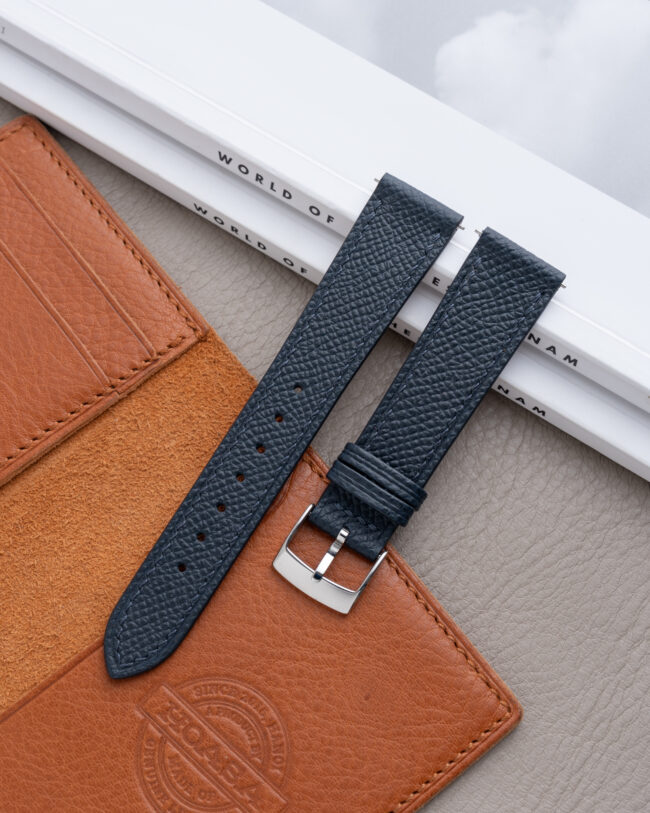 Navy Epsom Slim Strap