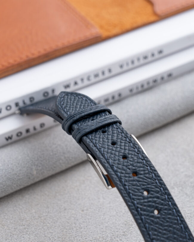 Navy Epsom Slim Strap 2 Navy Epsom Slim Strap2