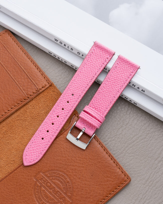 Home 37 Pink Epsom Slim Strap