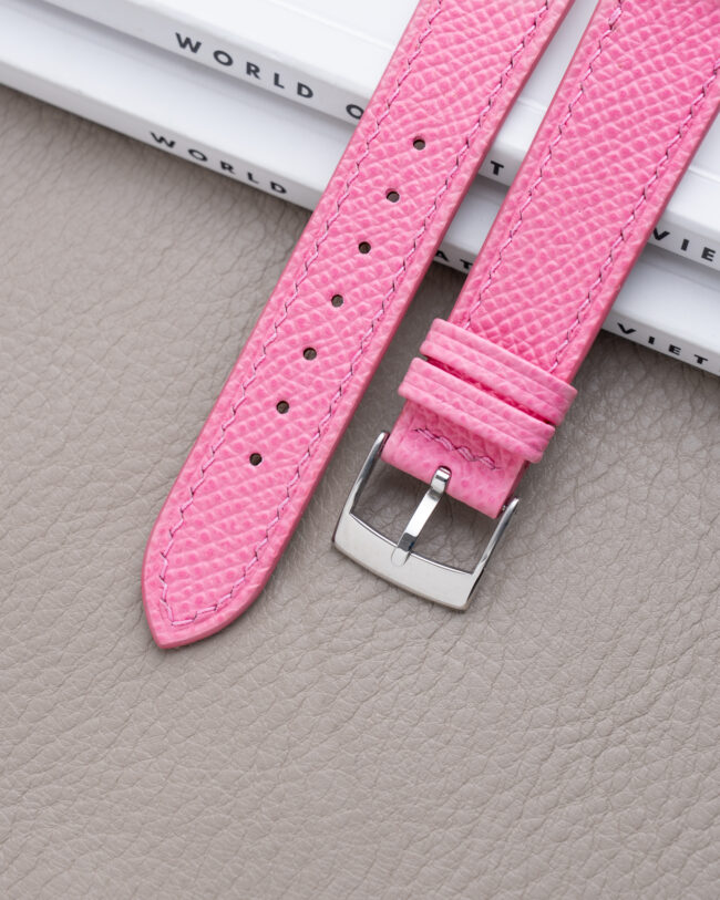 Pink Epsom Slim Strap1