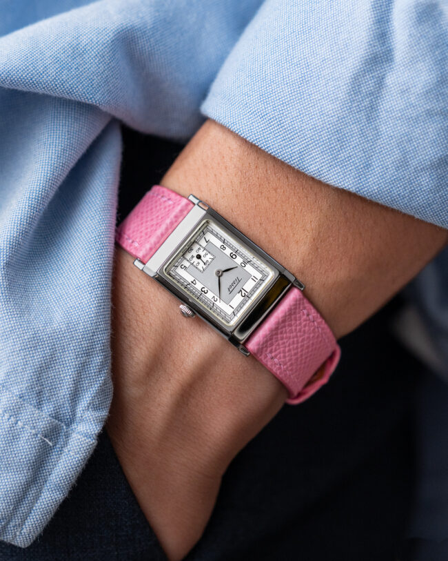 Pink Epsom Slim Strap123