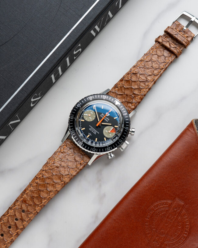Cognac Salmon Slim Strap (Folded edge)