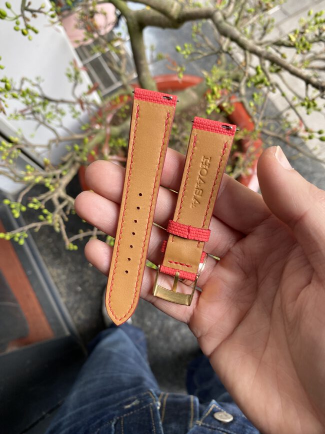 Red Sailcloth Signature Strap 2 Red Sailcloth Signature Strap3