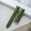 Glossy Green Alligator Signature Strap for Cartier Tank