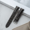 Matte Grey Storm Alligator Signature Strap for Cartier Tank