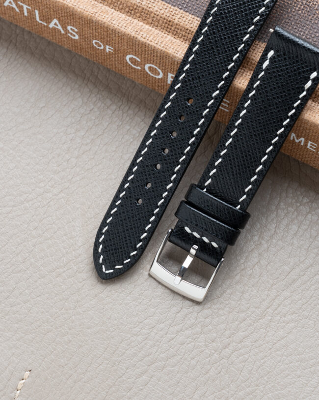Black Saffiano Slim Strap 3 Black Saffiano Slim Strap1