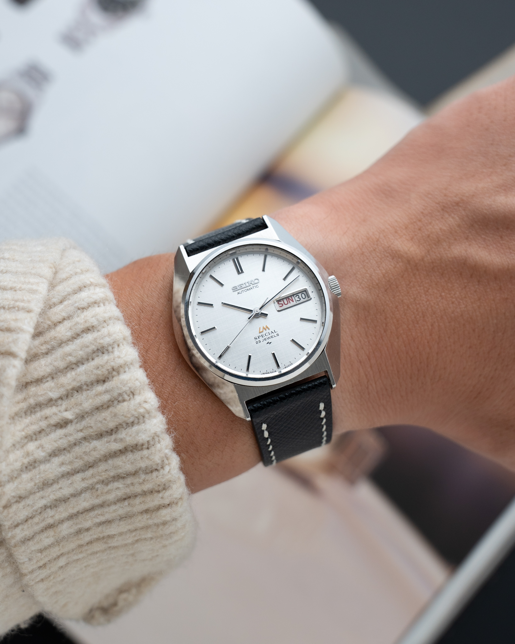Black Saffiano Slim Strap6 Black Saffiano Slim Strap6