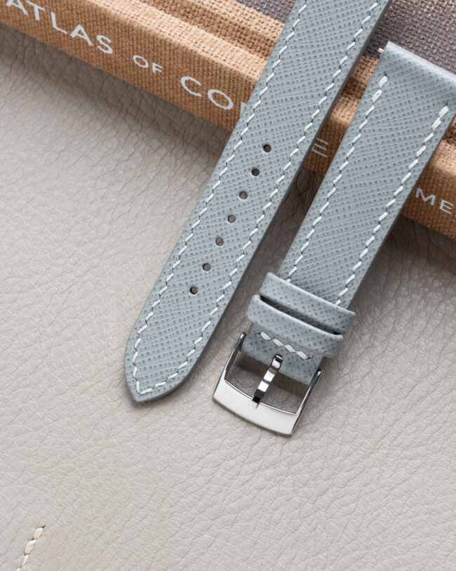 Grey Saffiano Slim Strap1