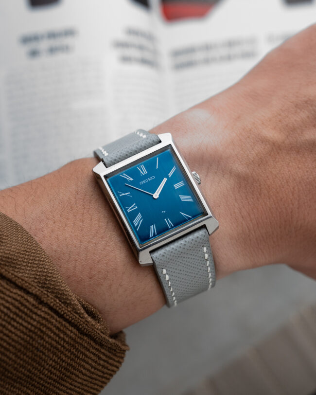 Grey Saffiano Slim Strap6