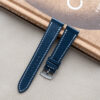 Navy Saffiano Slim Strap