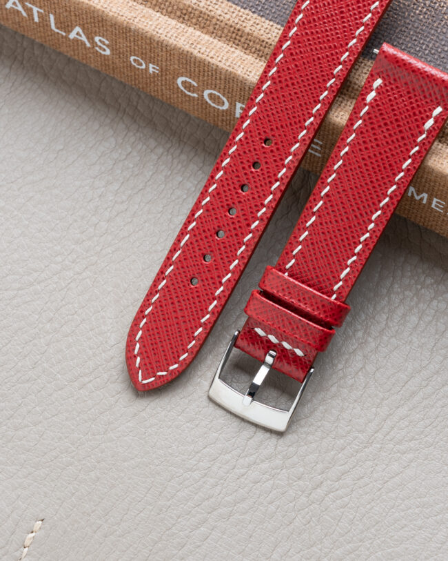 Red Saffiano Slim Strap1