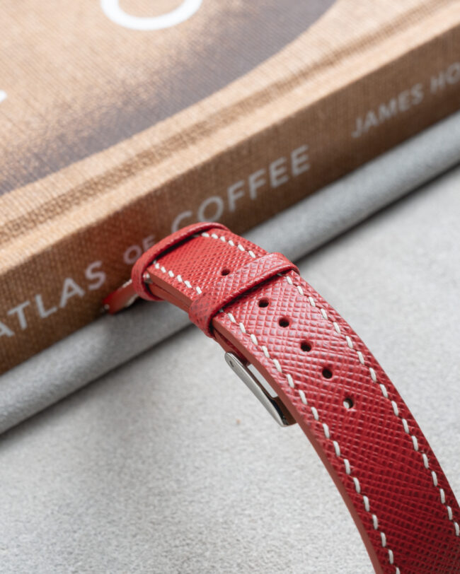 Red Saffiano Slim Strap3