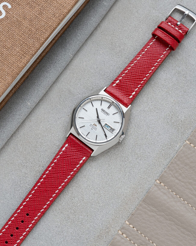 Red Saffiano Slim Strap5