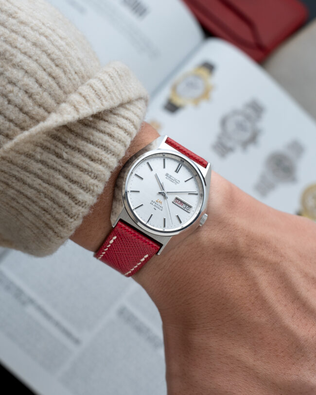 Red Saffiano Slim Strap6