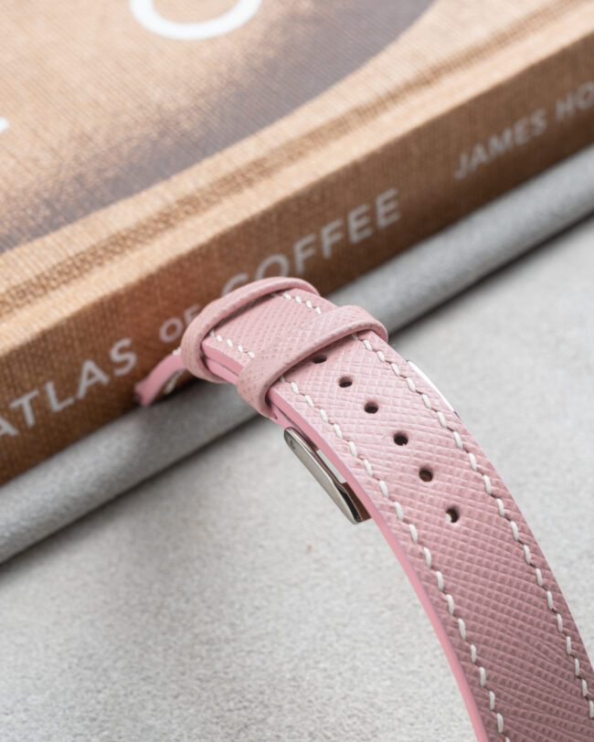 Sakura Pink Saffiano Slim Strap5