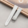 White Saffiano Slim Strap