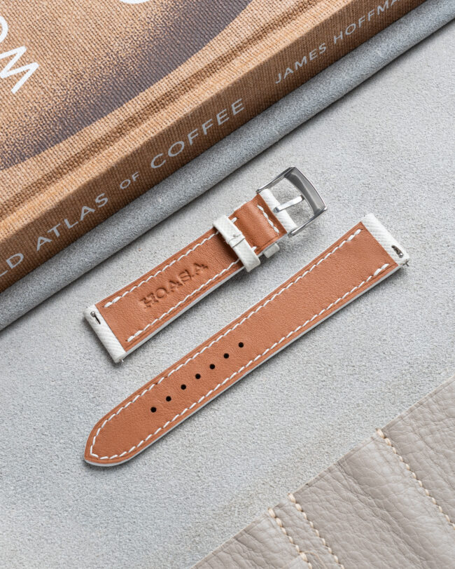 White Saffiano Slim Strap1
