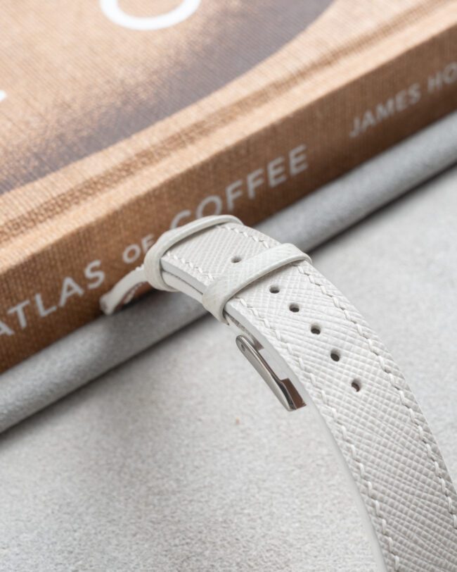 White Saffiano Slim Strap6