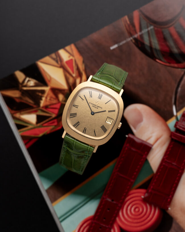 Glossy Moss Green Alligator Signature Strap11
