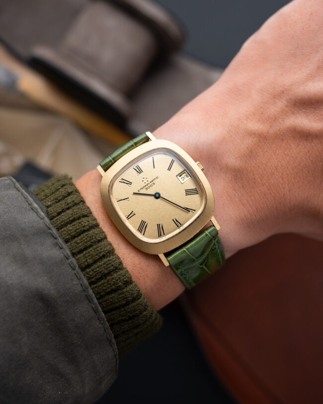 Glossy Moss Green Alligator Signature Strap7
