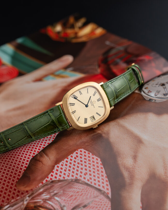 Glossy Moss Green Alligator Signature Strap8